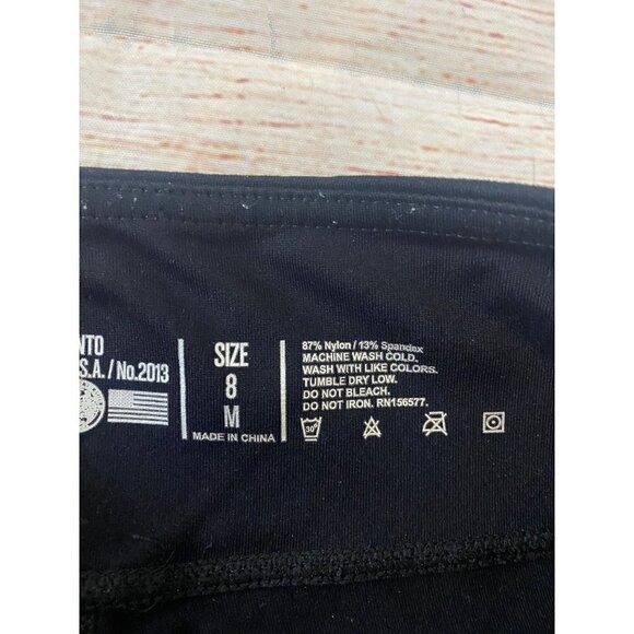 IAB Women's Black Athletic Cross Fit Shorts - 8 (Medium) - Picture 9 of 10